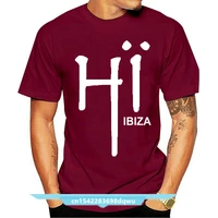hi ibiza club t shirt new logo unisex trance rave dance techno cream amnesia dj mens t shirts short sleeve o neck cotton 011425