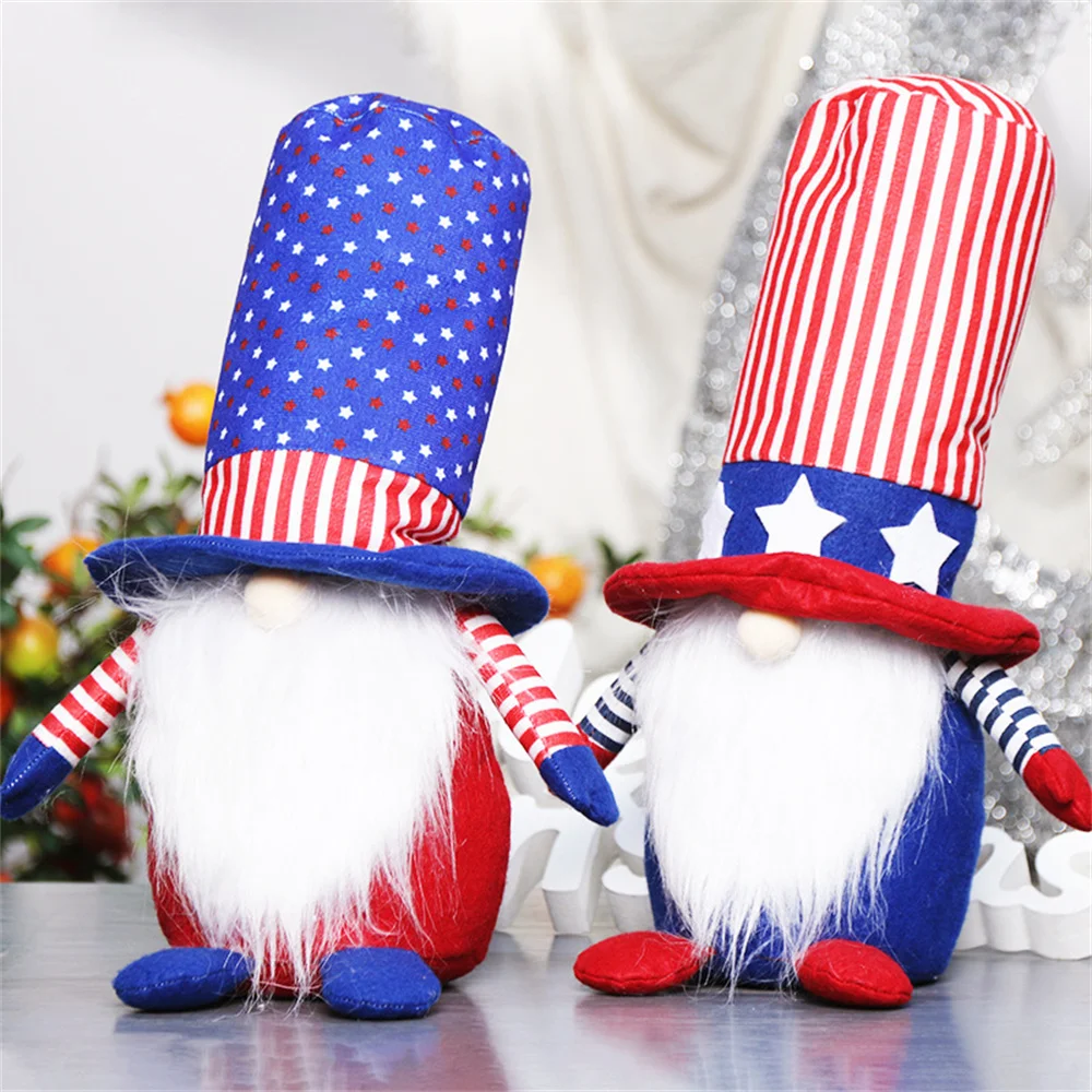 

4th of July Gnomes for Memorial Day Decorations American Patriotic Swedish Elf Dwarf Gift Independence Memorial Veterans Day
