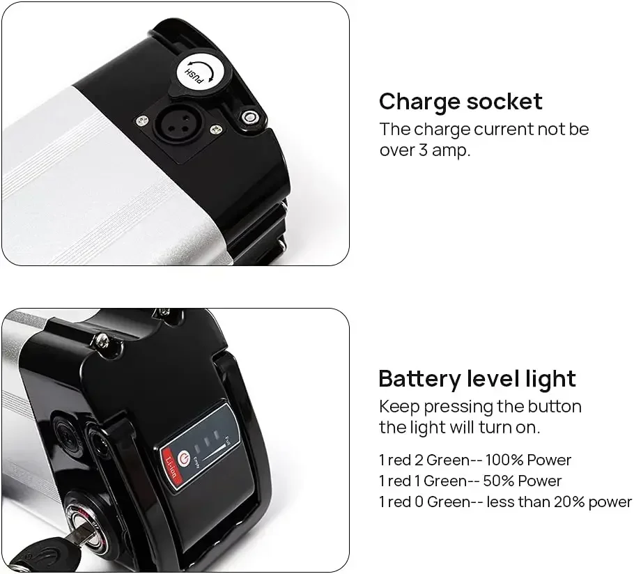 36 В 48 52 Ebike Battey 15ah 20ah 25ah Silverfish литиевая батарея для R8 Janobike E20 Электрический