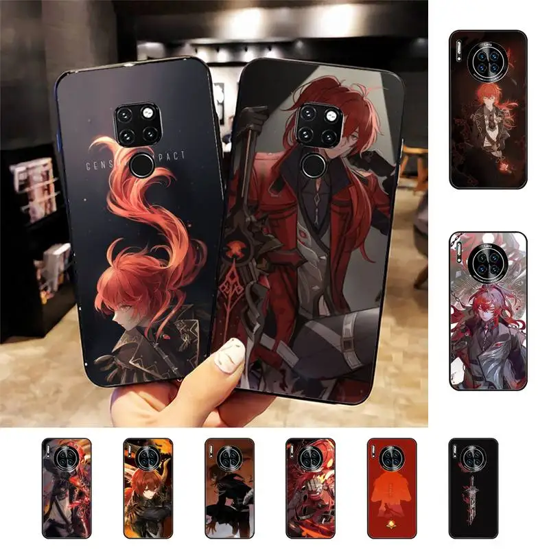 

Genshin Impact Diluc Phone Case for Huawei Mate 20 10 9 40 30 lite pro X Nova 2 3i 7se