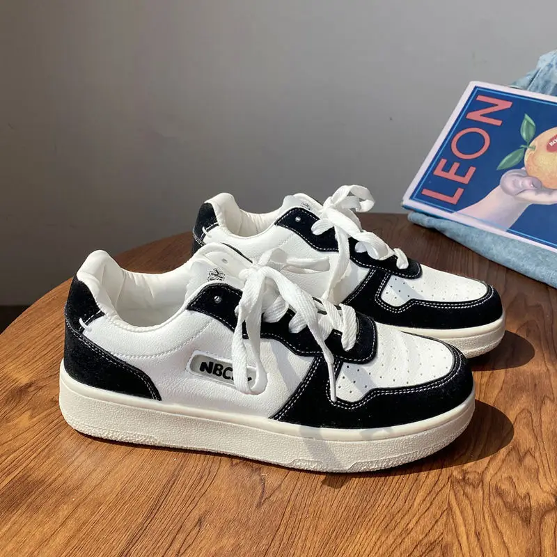 

HOUZHOU Korean Flat Women's Platform Sneakers Sports Casual Canvas Shoes 2022 New Japanese White Basket Vulcanize Running Lolita