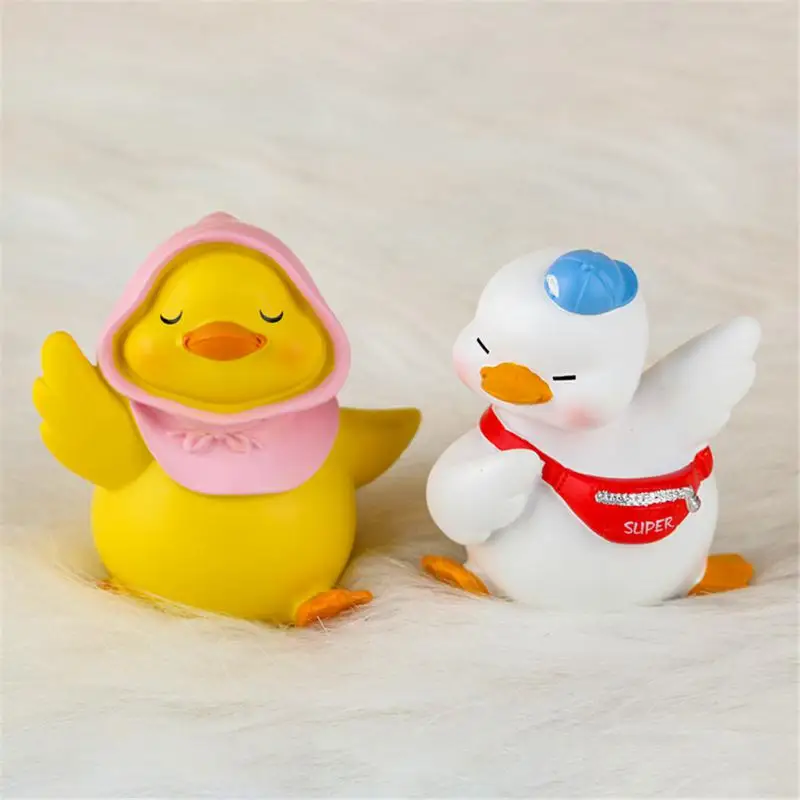 

Cute Art Birthday Present Cartoon Art Toys Gift Decoration Bag Pendant Mini Micro Landscape Decoration Little Duck Hand-painted