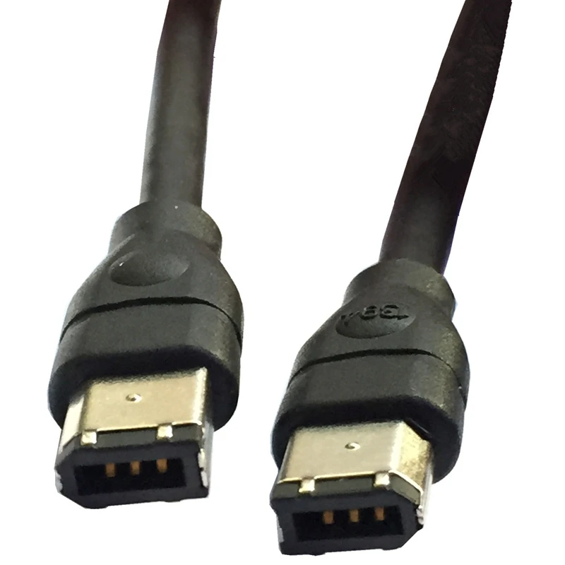 

Черный Кабель IEEE 1394 Firewire 400 к Firewire 400, 6-контактный/6-контактный штекер/штекер-10 футов