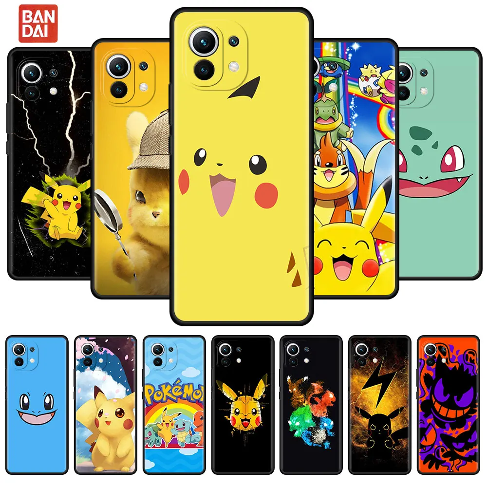 

Pokemon Cartoon Funda Case For Xiaomi Mi Poco X3 NFC M3 Pro F3 GT M4 F1 X2 11T Lite Note 10 10T 9T Silicone Phone Cover