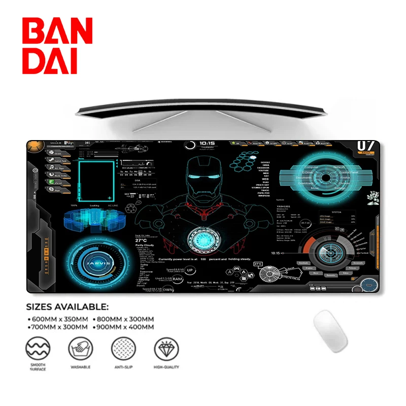 

XL Anime Marvel Mouse Pad Gaming Accessories Desk Protector Mause Pc Gamer Keyboard Mat The Avengers Mousepad Mice Iron Man Pads