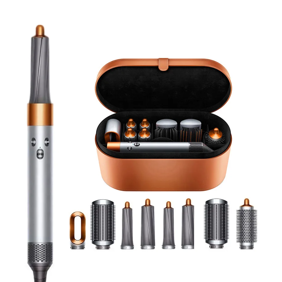 

8 in 1 Hair Dryer Brush Styling Tool Styling Comb Ironic Hair Care Straightener Brush Air Wrap Curling Wand Detachable Brush Kit