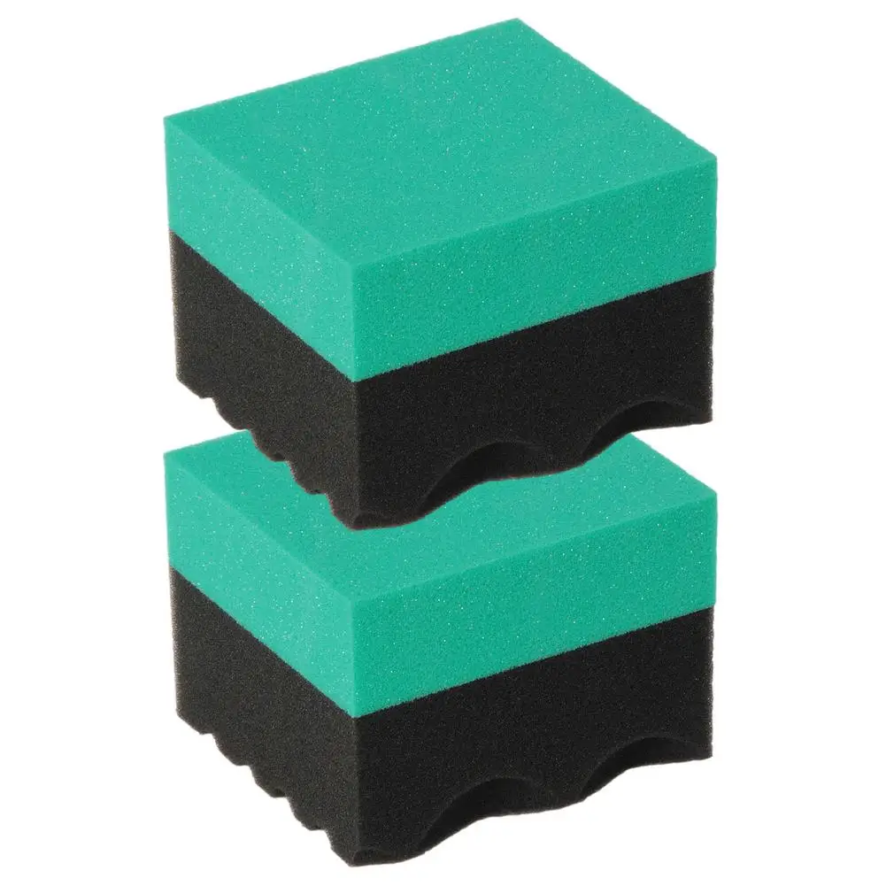 

2PCS Tire Shine Applicator Waxing Sponge Car Cleaning Supplies Tire Contour Dressing Applicator Pad Gloss Shine Polishing Sponge