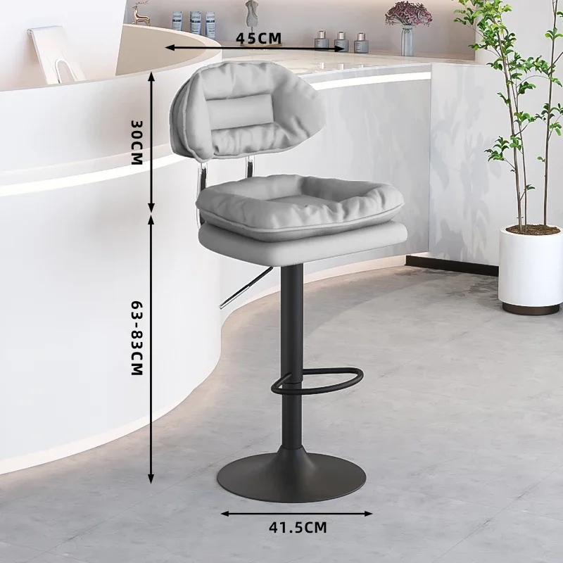 Дизайнерские современные барные стулья минималистичные металлические высокие