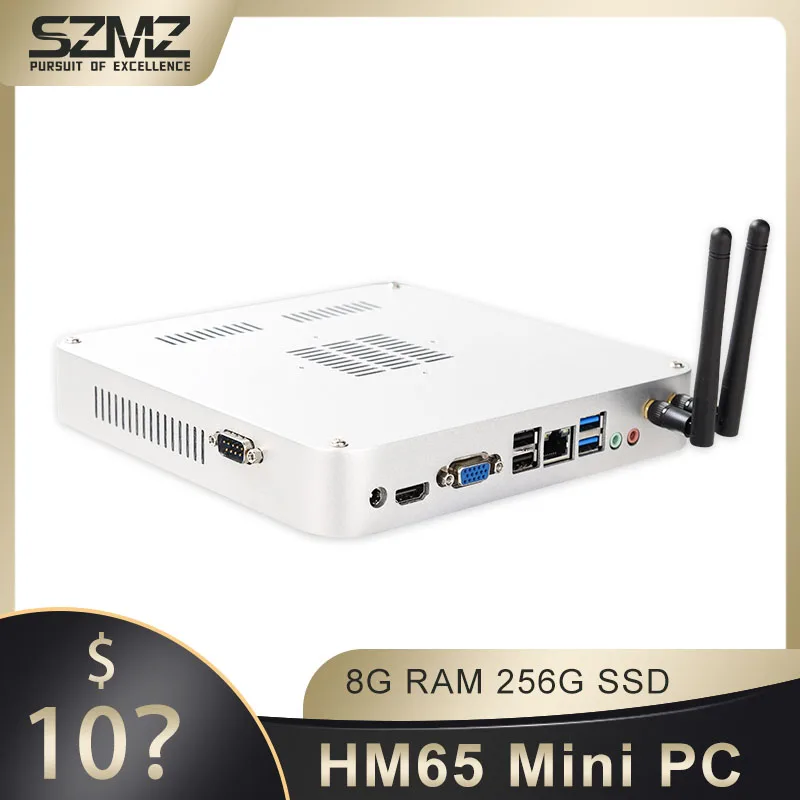 SZMZ Mini PC Desktop Computer Core i3 i5 i7 DDR3L 8G Ram 128GB 256GB SSD Support Windows10 4K HDMI VGA WiFi Gaming PC