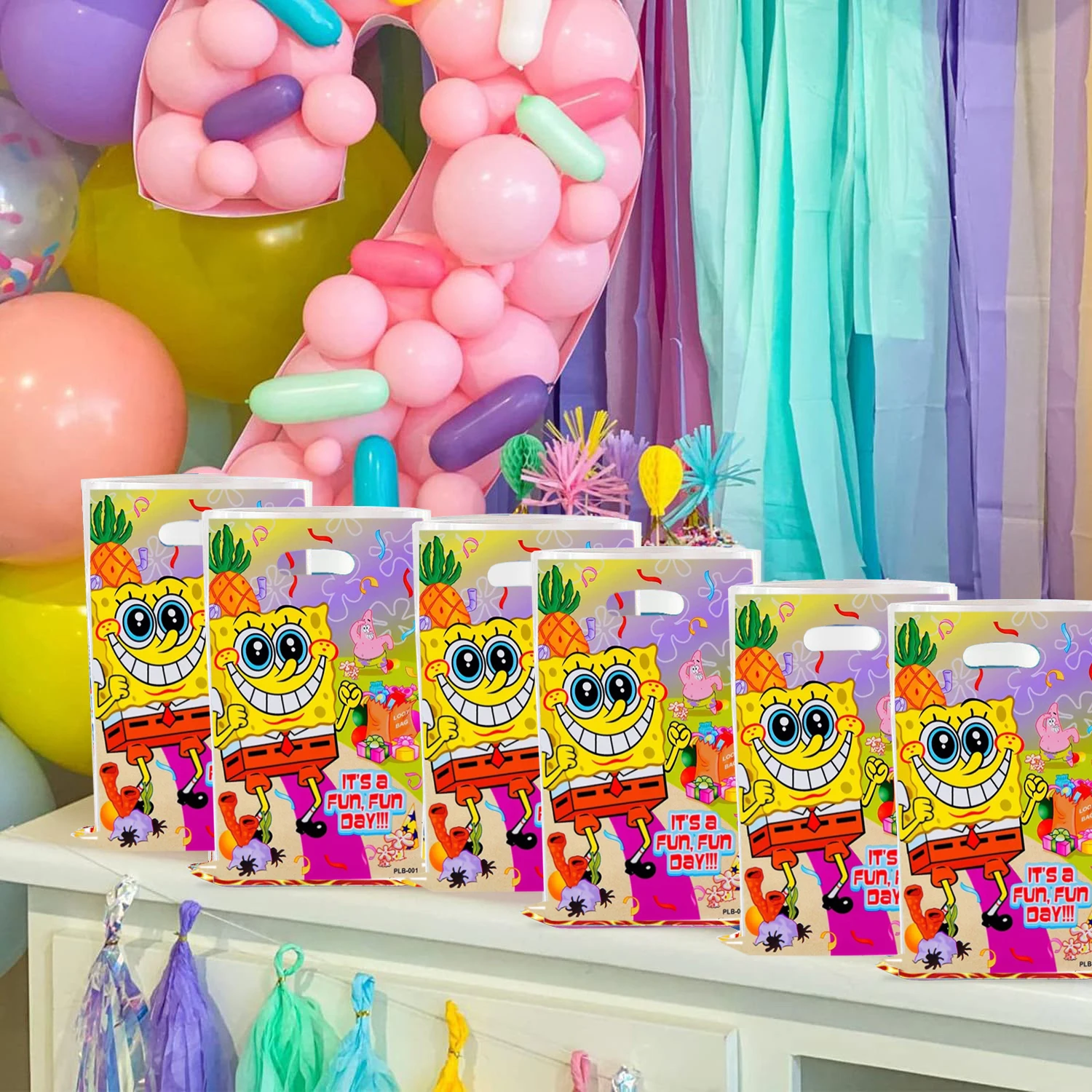 SPONGE BOB и Патрик вечеринка по случаю дня рождения мультяшное украшение подарочная