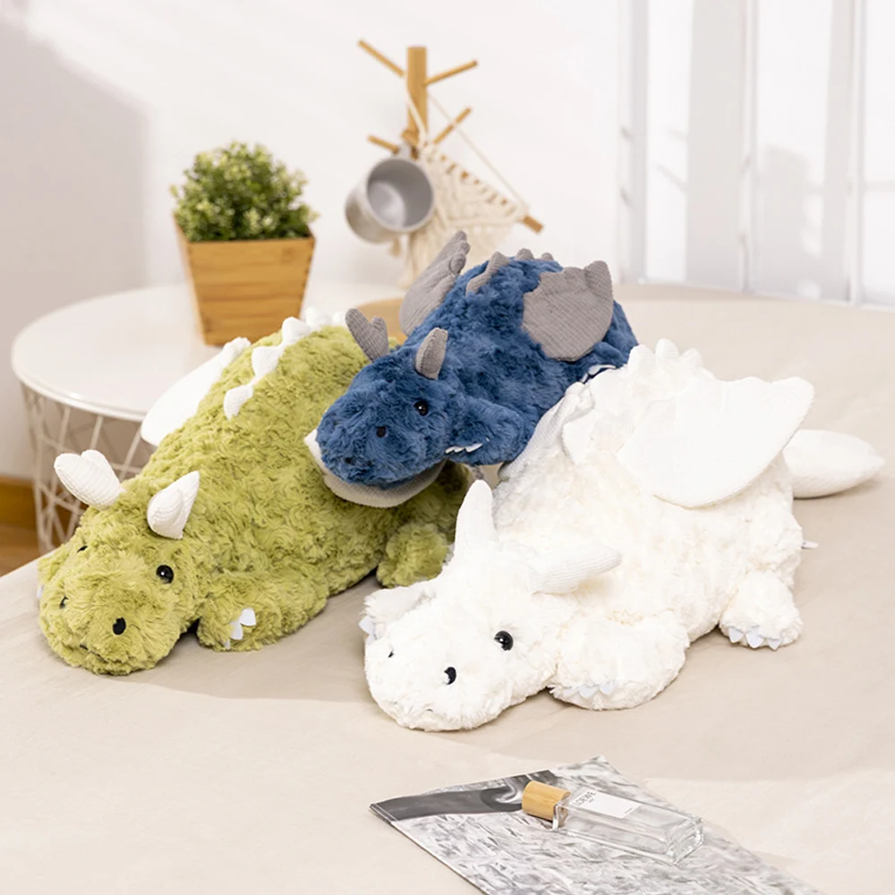 

Large Fluffy Silky Dinosaur Plush Toy Soft Stuffed Cartoon Flying Dragon Doll Girlfriend Sleeping Pillow Kids Birthday Gifts