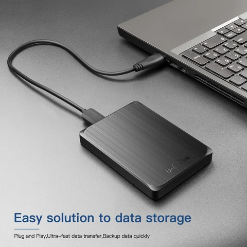 UnionSine HDD 2,5-дюймовый портативный внешний жесткий диск 1 ТБ/750 ГБ/500 ГБ/250 ГБ USB3.0 для хранения данных, совместимый с ПК, Mac, настольным компьютером, MacBook, ТВ