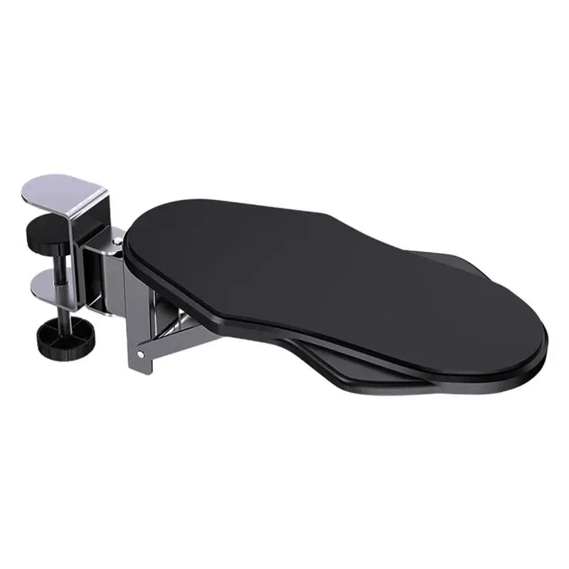

Computer Desk Armrest Clip Bracket Table Support Mouse Arm Wrist Rest Pad Free Punching Folding Rotating Elbow Rest Holder