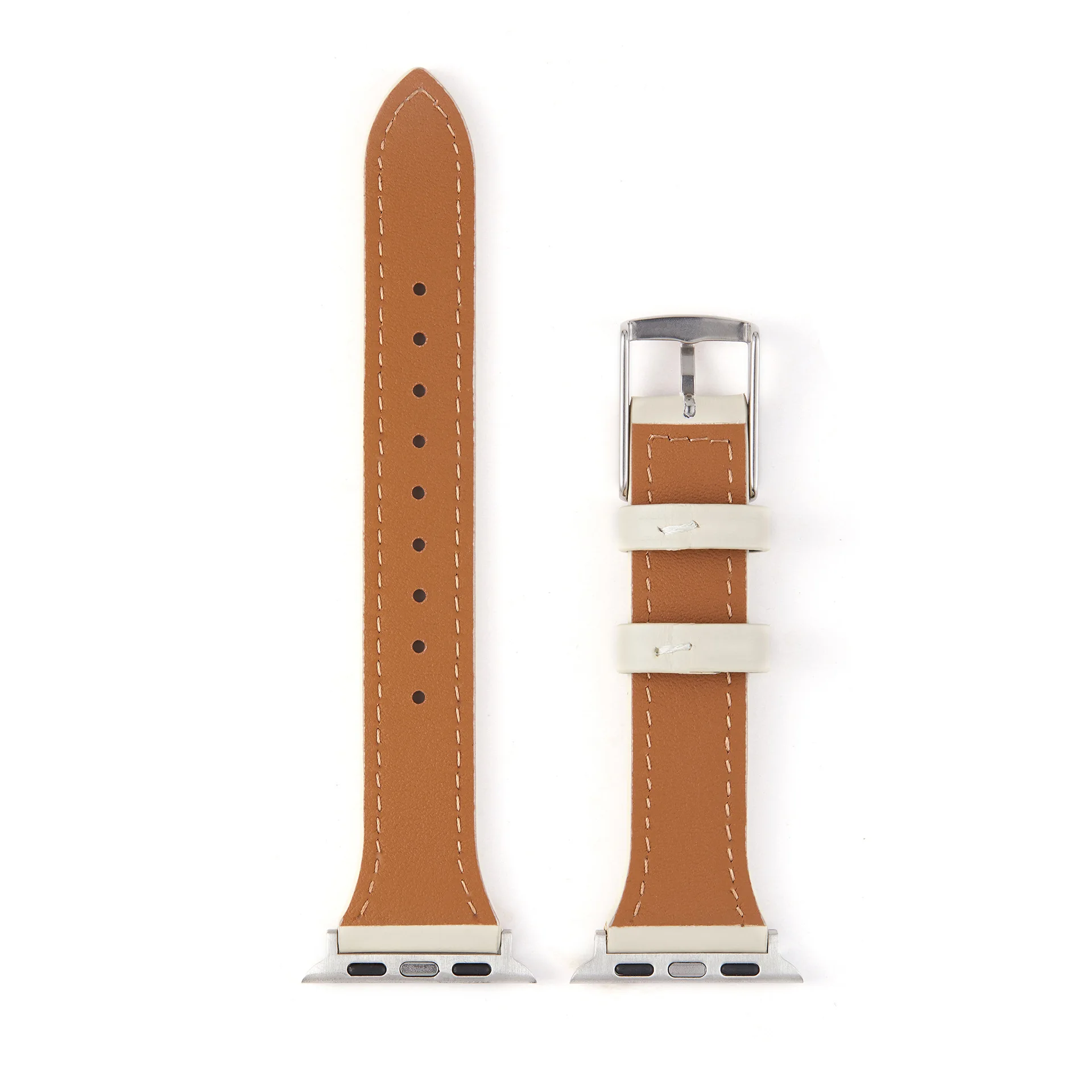 Colorful Replacement Watchband Strap for  Apple Watch 38mm 40 41 42 44mm 45mm 49mm Women Slim Leather Bracelet  for iWatch 8 7 6