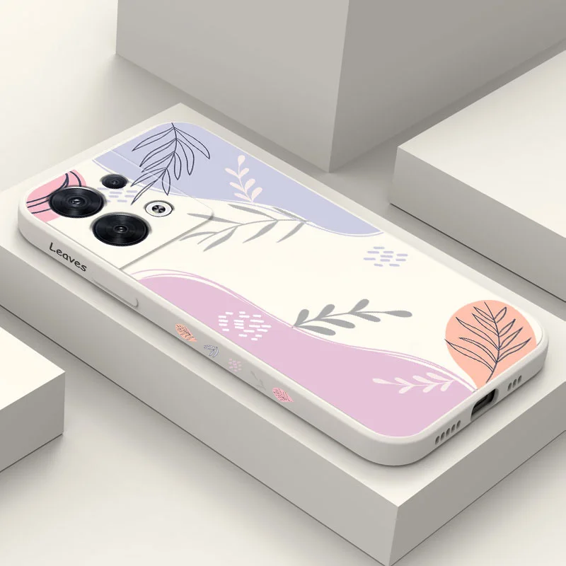 

Acme Flower Phone Case For OPPO Reno 8 8T 8Z 7 7Z 6 5 Pro 4G 5G F19 F9 Pro Liquid Silicone Cover