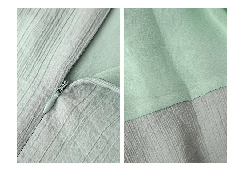 Платье женское длинное на молнии Элегантное повседневное Двухслойное