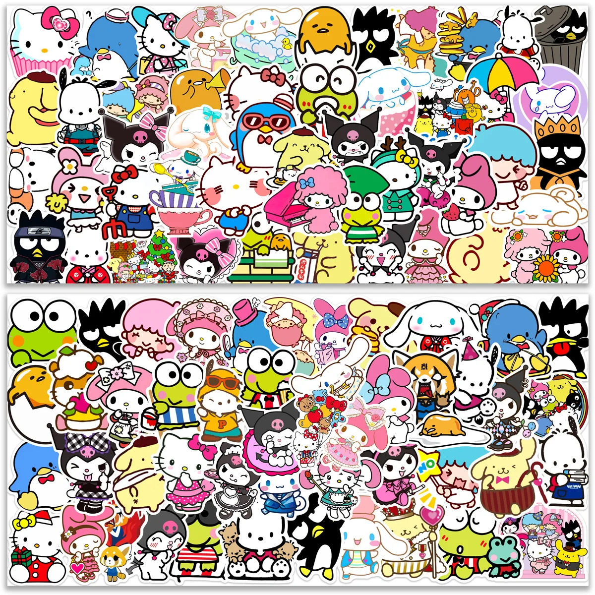 

10/50/100 шт., Детские водостойкие наклейки Sanrio
