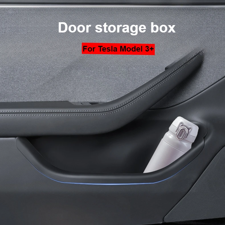 Дверной ящик для хранения Tesla Model 3 + Highland 2024 подлокотник дверной ручки органайзер