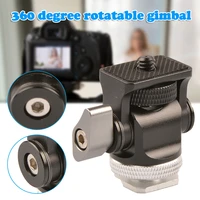 hot shoe mount monitor mic holder 14 360 degree head screw tripod mount bracket stand for camera camcorder brackets