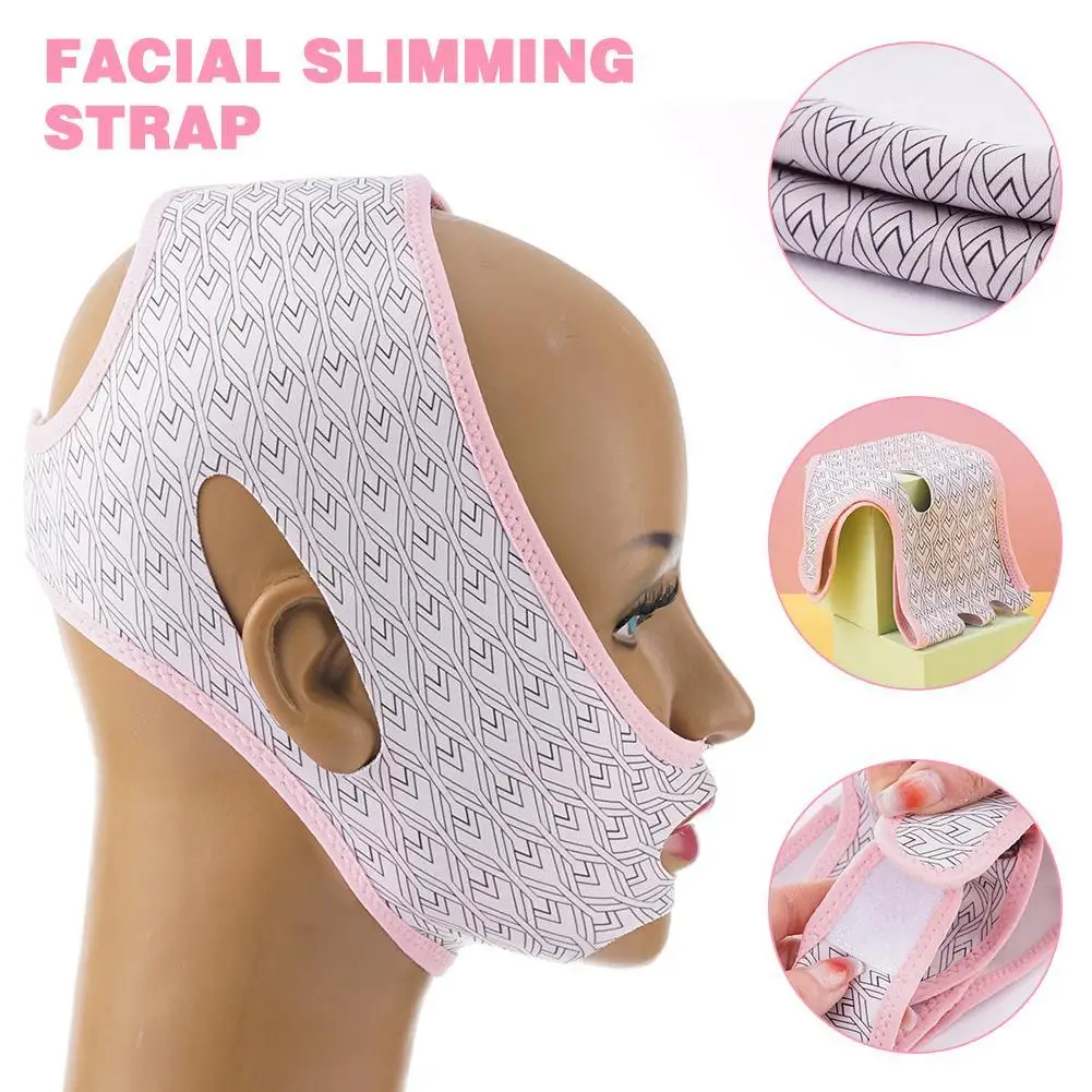 

Breathable V Face Cheek Lift Up Band Face Thin Mask Reduce Double Chin V-Line Shaping Bandage Anti Wrinkle Face Bandage