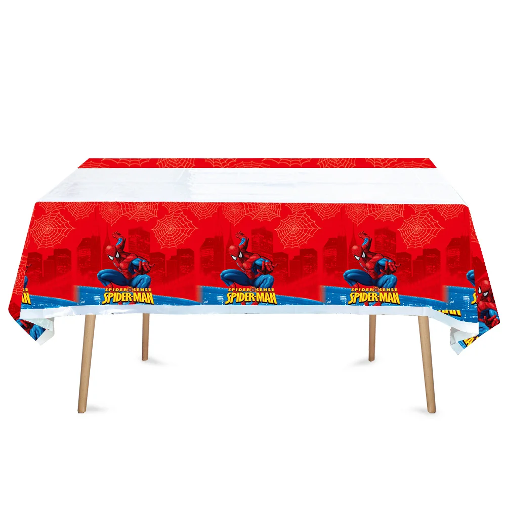 Spiderman Birthday Party Decoration Paper Plate Cup Napkin Banner/Flag Candy Box Straw Tableware Set Baby Shower Party Supplies images - 6