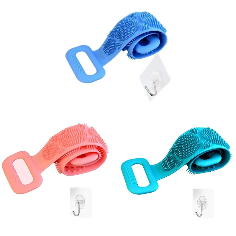 

Silicone Brushes Bath Towels Rubbing Back Mud Peeling Body Massage Shower Magic Brush Flexible Scrubber Skin