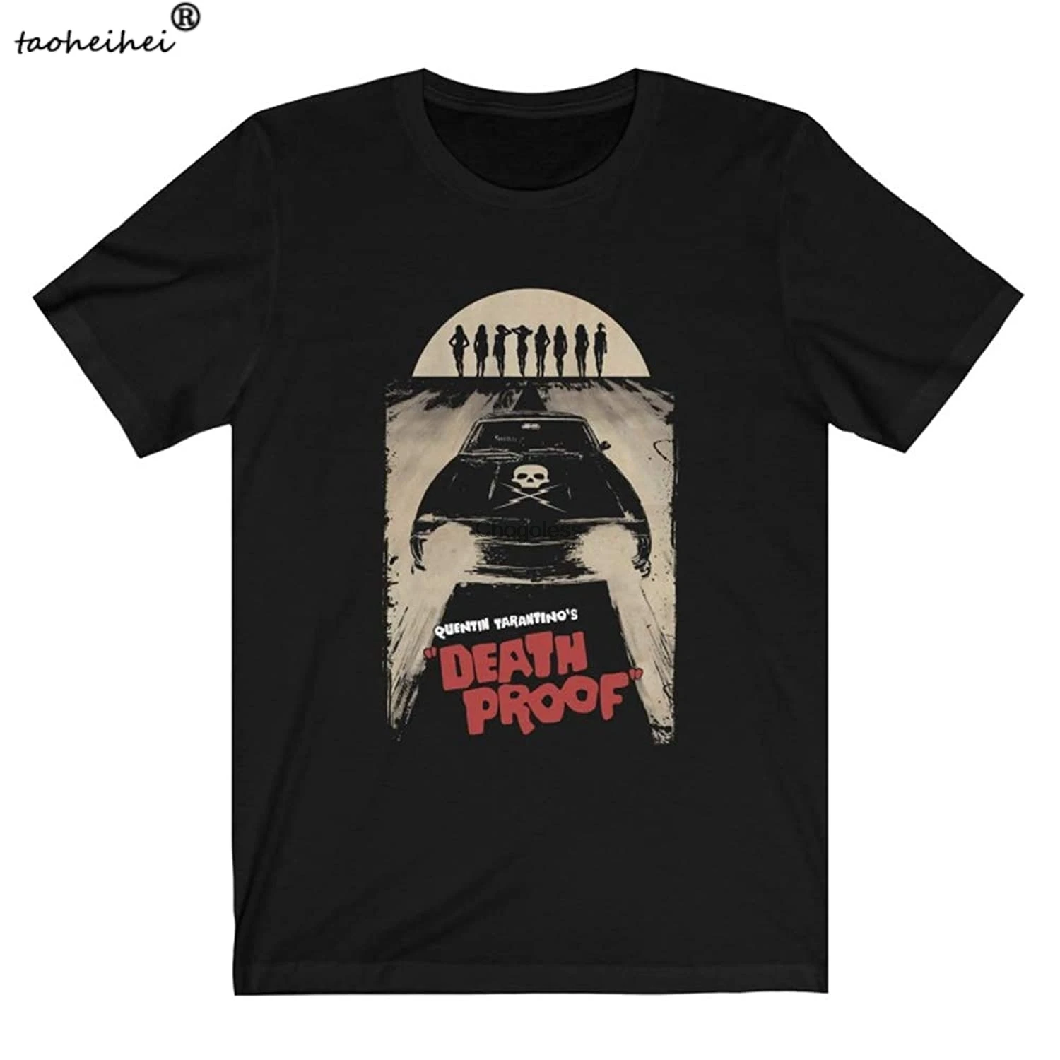 Модель 4 Винтажная футболка с изображением трюка майка автомобиля черепа