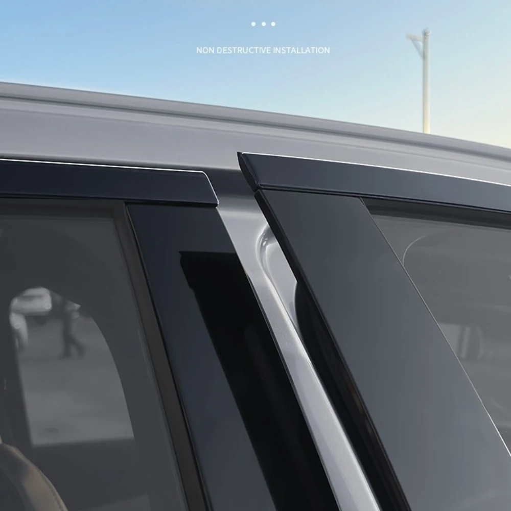 Декоративная накладка на окно Geely Galaxy Starship7 EM-i, черная, внешние модифицированные детали (art.: 3920db254d200) - 3920db254d200