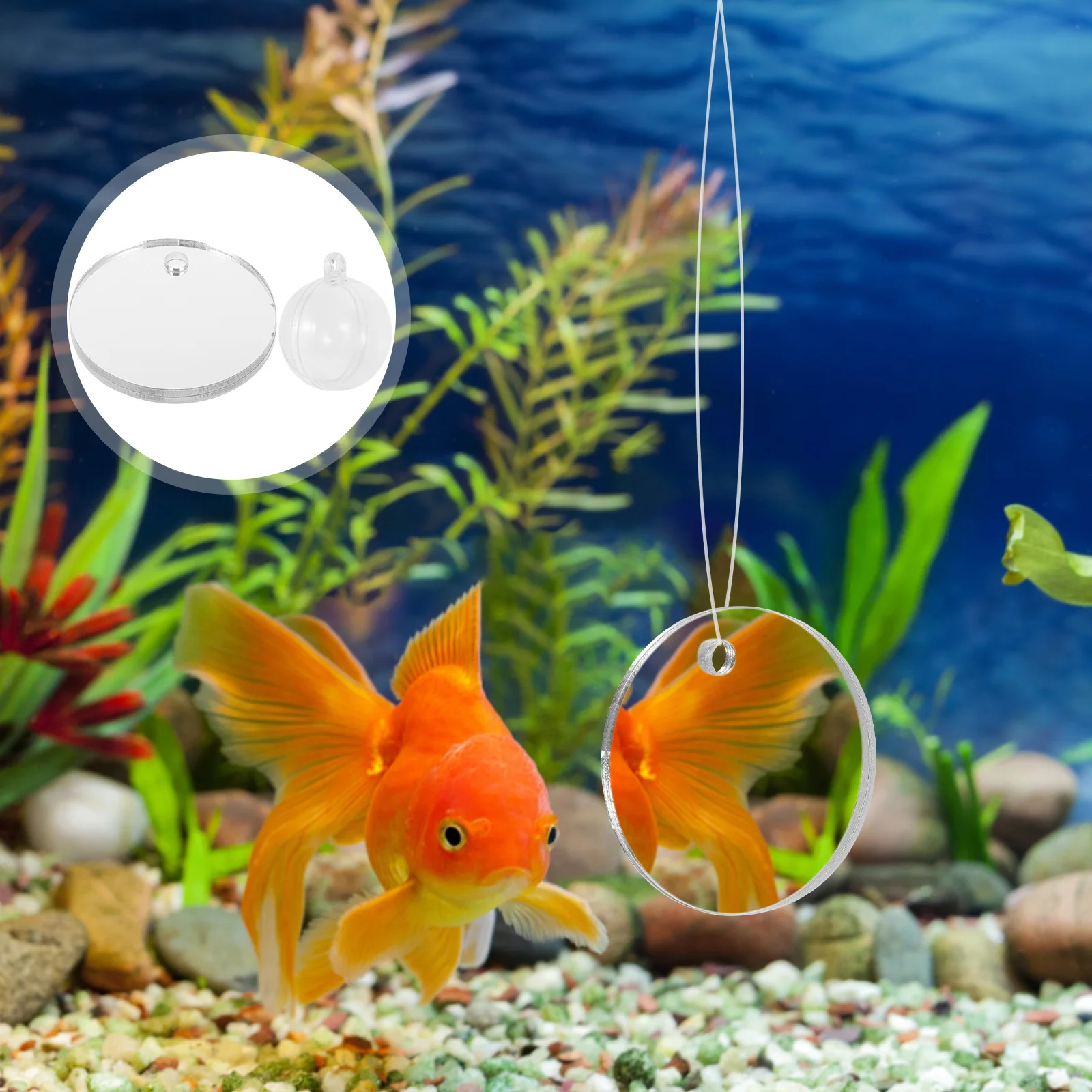 Акриловое тренировочное зеркало Betta плавающий аквариум аксессуары для рыбного