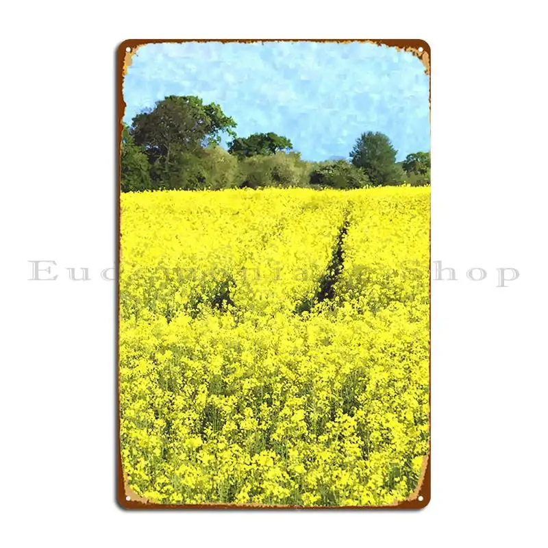 

Rapeseedfield, акварельный металлический знак, постер, клубный бар, гараж, Настенный декор, дизайн, классический жестяной знак, постер