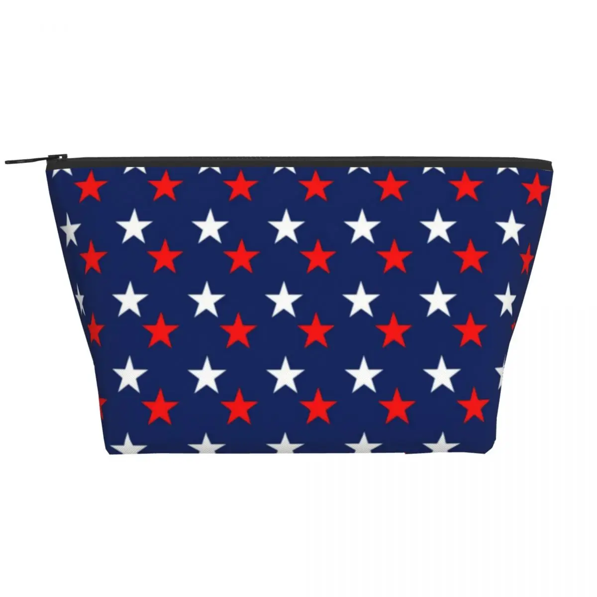 

Красно-белые Органайзеры для хранения на молнии со звездами, женская косметичка на День независимости, домашняя косметичка