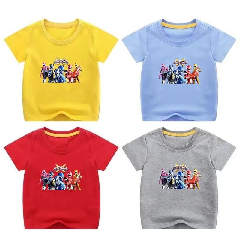 

Disney Mini Secret Service Boys Summer Clothes Children's Short Sleeve T-Shirts Handsome Summer New Student Cotton Boys Clothes