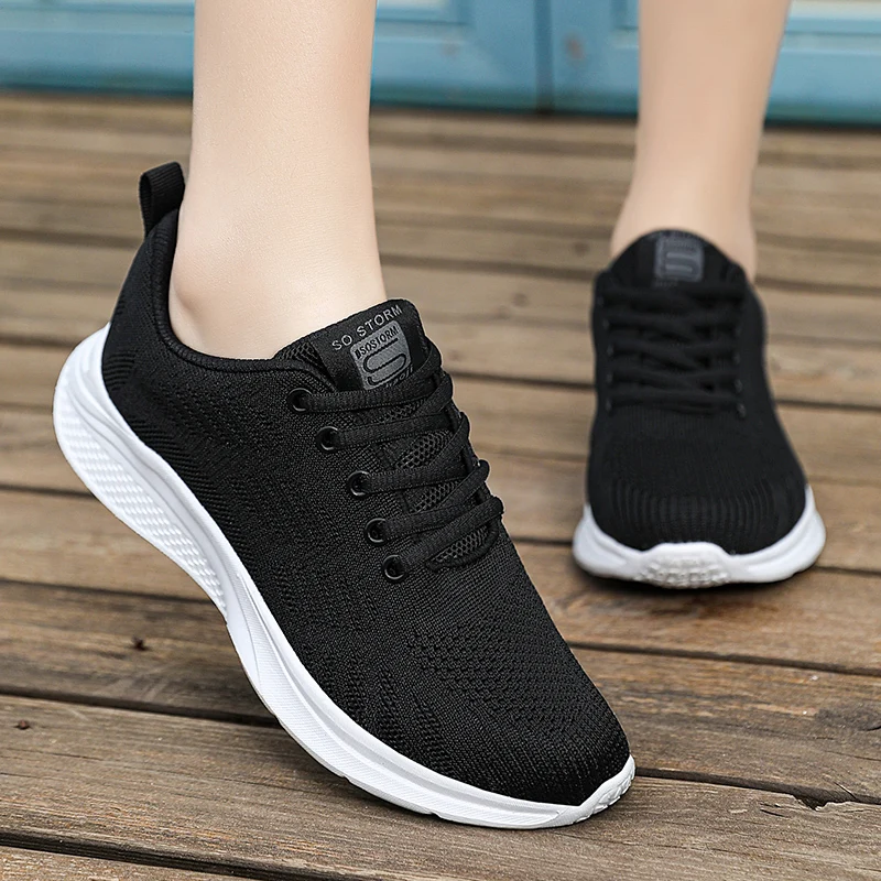 Womens Shoes Autumn Flat Gingham Sneakers Women Zapatillas De Mujer Outdoor Breathable Walking Ladies Shoes Candy Color