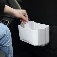 car dual use storage and finishing folding trash can car storage box storage box seat back foldable debris bucket