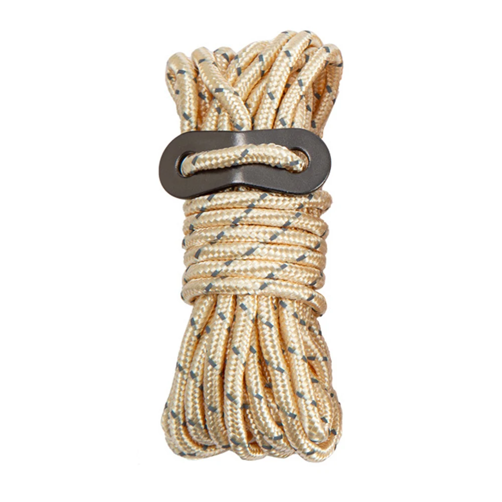 4 м светоотражающая ветровая веревка для кемпинга мм с регулятором пряжки