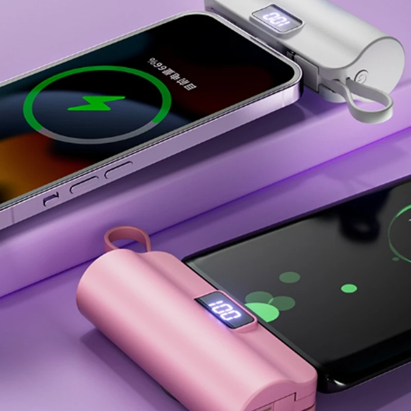 DXAB TypeC Mini Корпус Карманный чехол для зарядного устройства мобильного