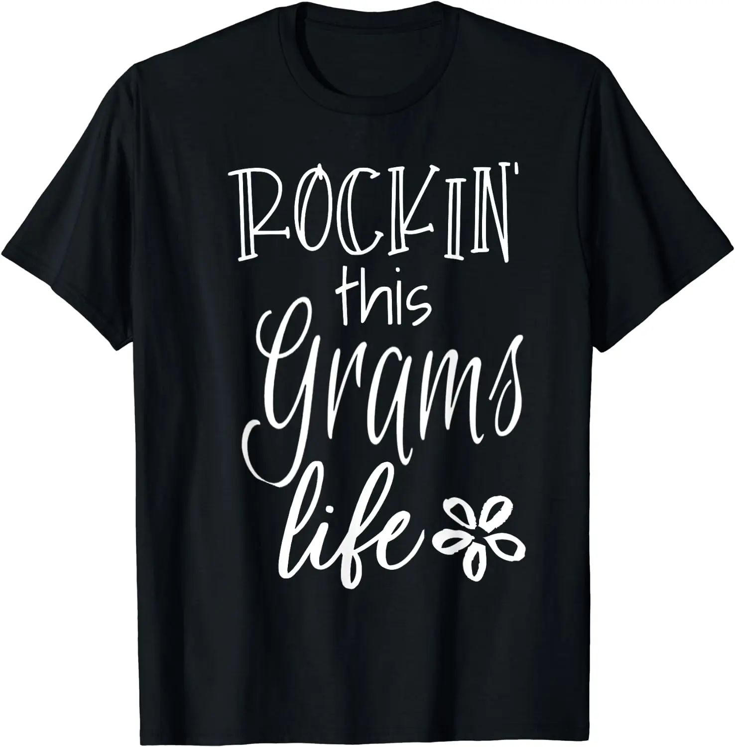 

Хлопковая футболка Rockin This Life для мужчин и женщин, милый Графический подарок с граммами, с коротким рукавом