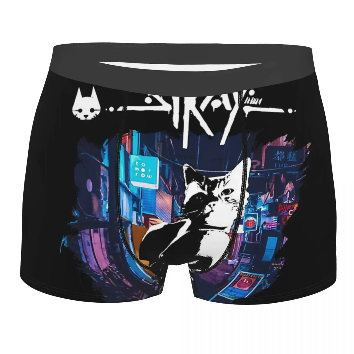 

Stray Game 9 мужские боксеры, высокодышащие шорты с рисунком, подарки на день рождения