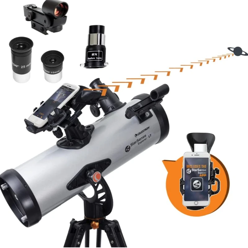 Celestron Professional  StarSense Explorer LT 114AZ Smartphone App-Enabled 114MM Newtonian Reflector Astronomical Telescope