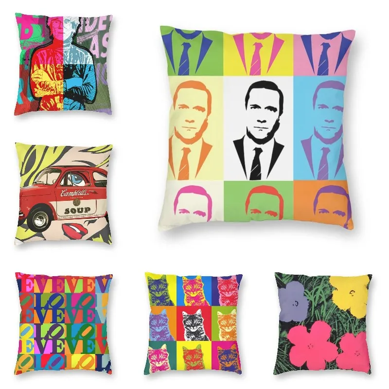 

Чехол для подушки в скандинавском стиле с надписью Andy Warhol Pop Art, украшение для гостиной, Постер Crazy Men, наволочки для дивана