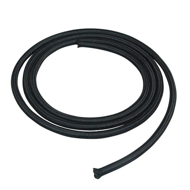 

1Meters Fuel Hose Oil Gas Line PTFE Nylon Braided Black For Car Fuel Supply Car Oil Cooler Hose Fuel Line Hose