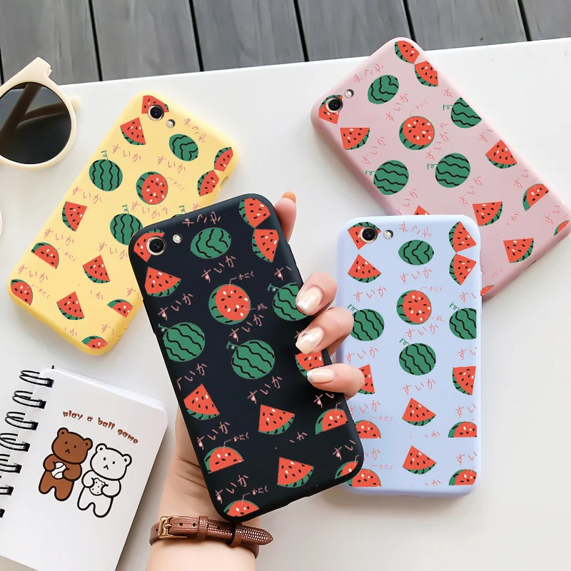 

Watermelon Case For VIVO Y11 Y12 Y15 Y17 Y20 Y21 Y31 Y35 Y37 Y3S Y50 Y51 Y52S Y53 Y55 S Y30 2017 2020 Silicone Candy Colors Soft