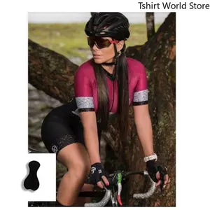 Wholesale  New Jumpsuit Women’s Breathable Team Triathlon Suit， Short Sleeve Shorts Quick-Drying Cycling Clothing Skinsuit