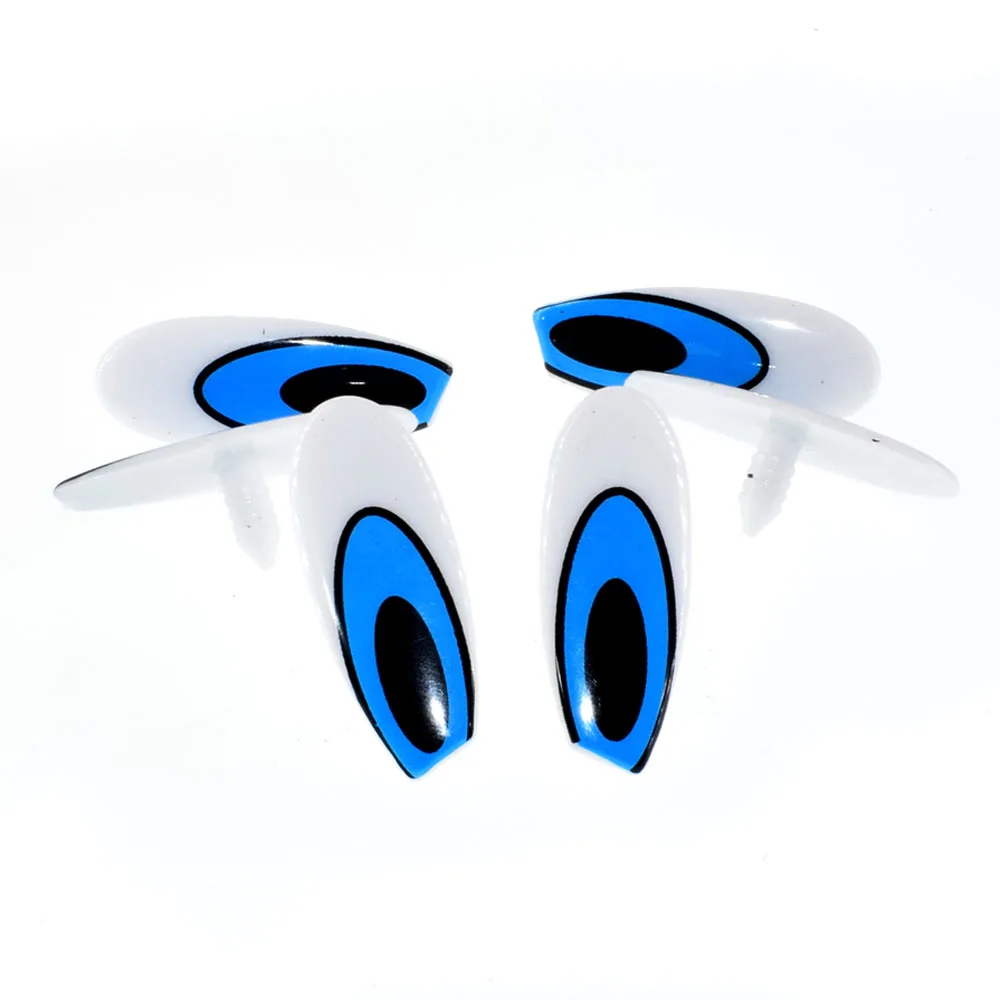 20 шт. новый дизайн, Мультяшные синие/белые пластиковые аксессуары ручной работы для самостоятельного изготовления плюшевых кукол, животных, кукол 48x18 мм