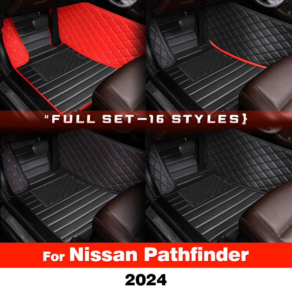 Для Nissan Pathfinder (6/7 мест) 2024-на заказ автомобильный напольный коврик ковер чехол