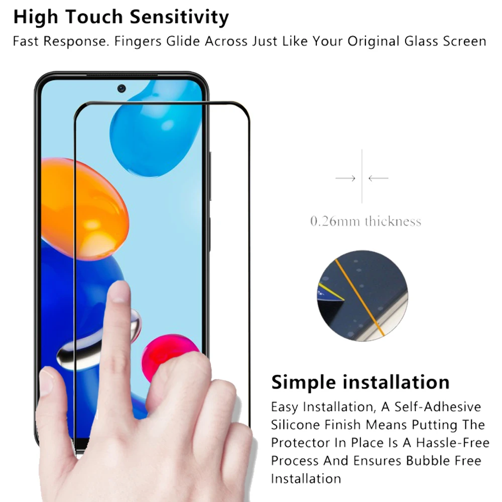 Pelicula, Front Tempered Glass For Xiaomi Redmi Note 11 Screen Protectors Redmi Note 10 11 12 Pro 5G cristal templado Note 11S 10S protector pantalla Note11 verre trempé RedmiNote 12 Pro Plus Camera Film Nota 11 10 S