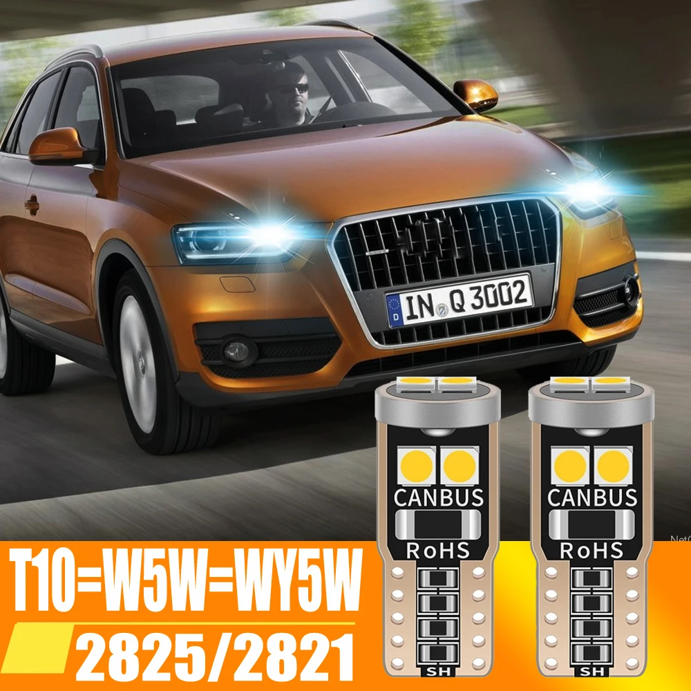 

2 шт., Автомобильные светодиодные лампы T10, 5 Вт, 6000 К
