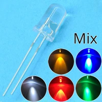 1000pcs round 5mm white blue yellow green red diode led smd mix kit super bright clear emitting water clear light lamp diodes