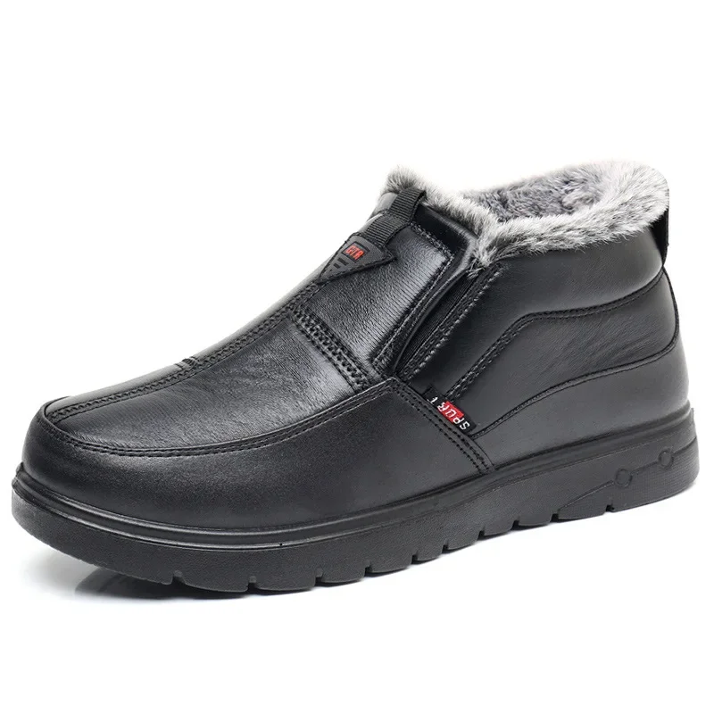 

Уличные мужские ботинки высокого качества, мужские легкие модные повседневные ботинки, Зимняя Теплая обувь с мехом, мужские ботинки