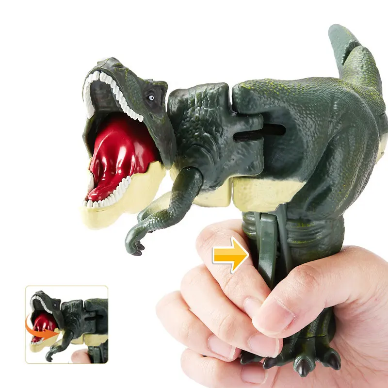 

Нажимные динозавры зубы для мальчиков и девочек триггер передвигающийся динозавр T-Rex головоломка новые детские забавные игрушки всплывающий подарок